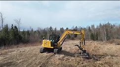 Cat 309 CR HMF 210 Flail mowing farm drainage ditches. | A.J. Burnes Construction LLC