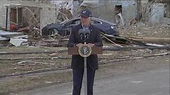 President Biden promises restoration as he visits tornado-hit Kentucky counties