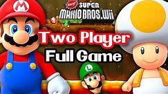 Newer Super Mario Bros. Wii – 2 Players Walkthrough | Full Game 100%