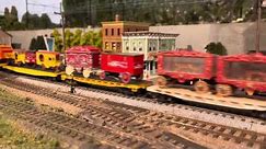 1940s Circus Train on PRR in HO Scale