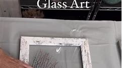 Crushed Glass Art. Coastal diy art. #glassart #shatteredglass #resinart #coastalart #deepsouthshelling #mettle | Mettle Modern Design