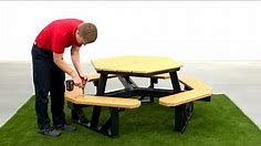 How to Assemble Hex Recycled Plastic Picnic Tables