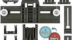 Upgraded W10350375 W10712395 Dishwasher Top Rack Adjuster Parts for Whirlpool WDTA50SAHZ0 Dishwasher Parts WDT750SAHZ0 WDT730PAHZ0 Upper Rack Parts,For Kenmore 665 Dishwasher Top Rack Part(11 Packs)