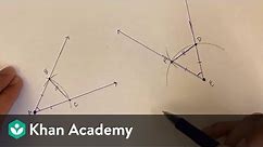 Geometric constructions: congruent angles | Congruence | High school geometry | Khan Academy