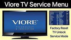 VIORE TV | How To Access Viore TV Service Menu | Open Viore TV Factory Settings Reset Menu