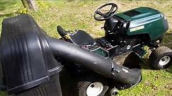 Craftsman Riding Lawn mower with 3 bin bagger run-up and look over