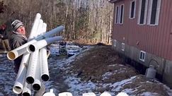 How to install french drain and gutter drain. The price you see if for the material cost of everything you see. We also used @GURU.USA waterstop membrane to waterproof the foundation. #construction #homerenovation #entrepreneur #homeimprovement #work #tools #diy #realestate #carpentry #home #remodel #hardwork #plumbing