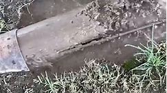 Clever method of clearing a clogged culvert drain
