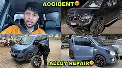 Xuv700 और Wagonr का Accident 😱| Wagonr 17 Inch Alloy Wheel Repair🔥 || Harshit Vlogs