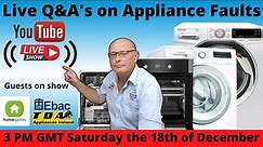 Live Q&A's on Appliance Repairs