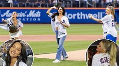 SI Swimsuit models Camille Kostek, Christen Harper throw out first pitches at Mets game