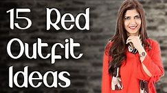 15 Red Outfit Ideas / Dress Designing Ideas / Red Dress / Red Suits - Ghazal Siddique