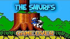 The Smurfs - 1994 (NES) GAME OVER screen