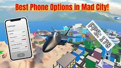 What do all the Phone Settings do in Mad City?