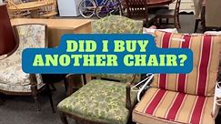 Did He Buy Another Antique Chair?