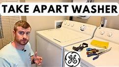 How to Take Apart GE Top Load Washer - Front and Top Panels