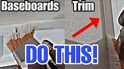 How to paint perfect edges along trim, walls and baseboards|Painters secret revealed