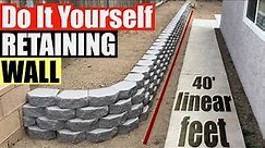 Build Your Own Retaining Wall in Just 2 Days | DIY Project Guide