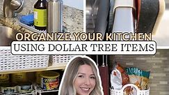 Using Dollar Tree Items to Organize my Kitchen! 💵🌴