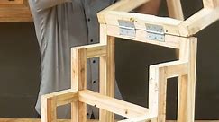 Assemply Wooden Transform Ladder To Chair #ladder #chair #transformation #reels #reelsfb #reelsfypシ゚ #reelsinstagram #woodworking #woodwork #carpentry #laddertochair #joint #woodconnect | Woodworking Ideas