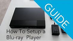 How To Set Up a Sony Blu-ray Disc / DVD player