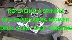 Replacing A Spindle In a Husqvarna Riding Mower Deck