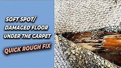 How to fix damaged floors under the carpet
