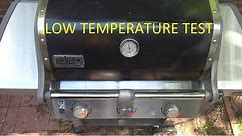 Weber Genesis II Minimum Temperature Test. How Slow & Low?