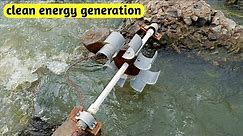 How to make mini hydro power plant at home | clean energy generator