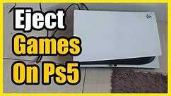 How to Eject your Game Disc on P5 two ways (Fast Tutorial)