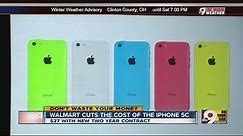 Walmart cuts the cost of the iPhone 5C