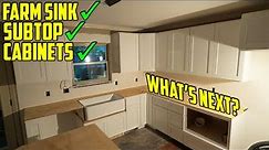 Remodeling a Kitchen A-Z - Part 11: Farm Sink, Soldering, and the Last Cabinets