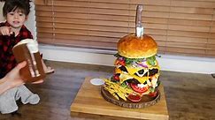 Burger and Beer Cake Tutorial
