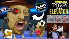 I am MR. P in ROBLOX PIGGY! Gaming in an ELEVATOR! (FGTeeV's Chapter 12 Plant TRUE ENDING)
