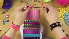 ALEX DIY Happy Little Loom Adding Beads & Changing Colors