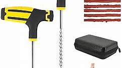 Heavy Duty Tire Repair Tools Kit -Tools for Quick and Easy Repair - Flat Tire Puncture Repair Kit for Cars, Trucks, Motorcycles, ATV, Tire Plug Kit,Jeep, Tractor and Trailer Tire Repair Kit