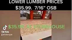 Storehouse - $35.99 7/16 OSB LOWER LUMBER PRICES AT...
