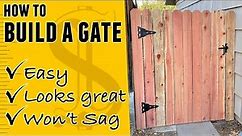 How to Build a Wood Fence Gate (Step By Step)