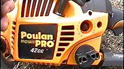 Start UP & Test Run Of The Poulan Pro Chainsaw MODEL PP4218AVX