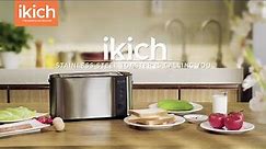 IKICH 4 Slice Long Slot Toaster(CP144) | Extra Wide Slot Stainless Steel Toaster