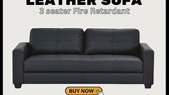 3 SEATER LEATHER SOFA - ON SALE!! GET YOURS NOW!! $599.99 ONLY This simple and gorgeous 3 -3-SEATER LEATHER SOFA combines stunning looks and sumptuous comfort in black color. Upholstered in high-quality black PU faux leather for the ideal blend of sustainability and style. - TAKE A LOOK AND ORDER NOW! For ONLY $599.99!! - SKU: 3050125 Product Details • Type: Sofa • Upholstery Material: Faux Leather • Seat Suspension Type: Webbing • Primary Color: Black • Seating Capacity: 2 • Assembly Required: 