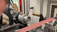 How I sharpen drills on a ​⁠ @HouseMadeUS 2x72 belt grinder #machinist #machineshop #beltgrinder