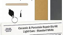 Granite Repair Kit (White) I Suitable for Most Repairs I Also for Tile, Countertop, Porcelain, Fiberglass & Ceramic Surfaces I Fix Broken Chips & Cracks in Minutes