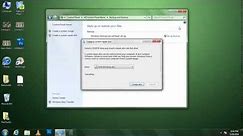 Create a Recovery Disc in Windows 7