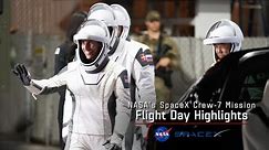 NASA’s SpaceX Crew-7 Flight Day 1 Highlights