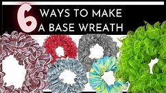 6 WAYS TO MAKE A DECO MESH BASE WREATH - HOW TO MAKE A WREATH COMPILATION 2021 #wreathtutorial