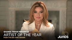 Shania Twain Presents Artist of the Year to The Weeknd | The 2021 JUNO Awards