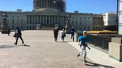 US Capitol tourists on shooting: 'It was very, very scary' – video