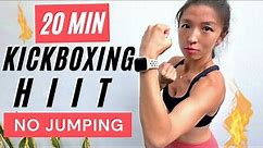 Body Combat Workout 20 MIN - Kickboxing HIIT & Full Body Toning (No Jumping)
