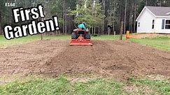 How to Till a Garden With a Compact Tractor